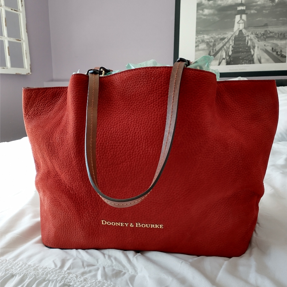 Dooney & Bourke Red Nubuck Flynn